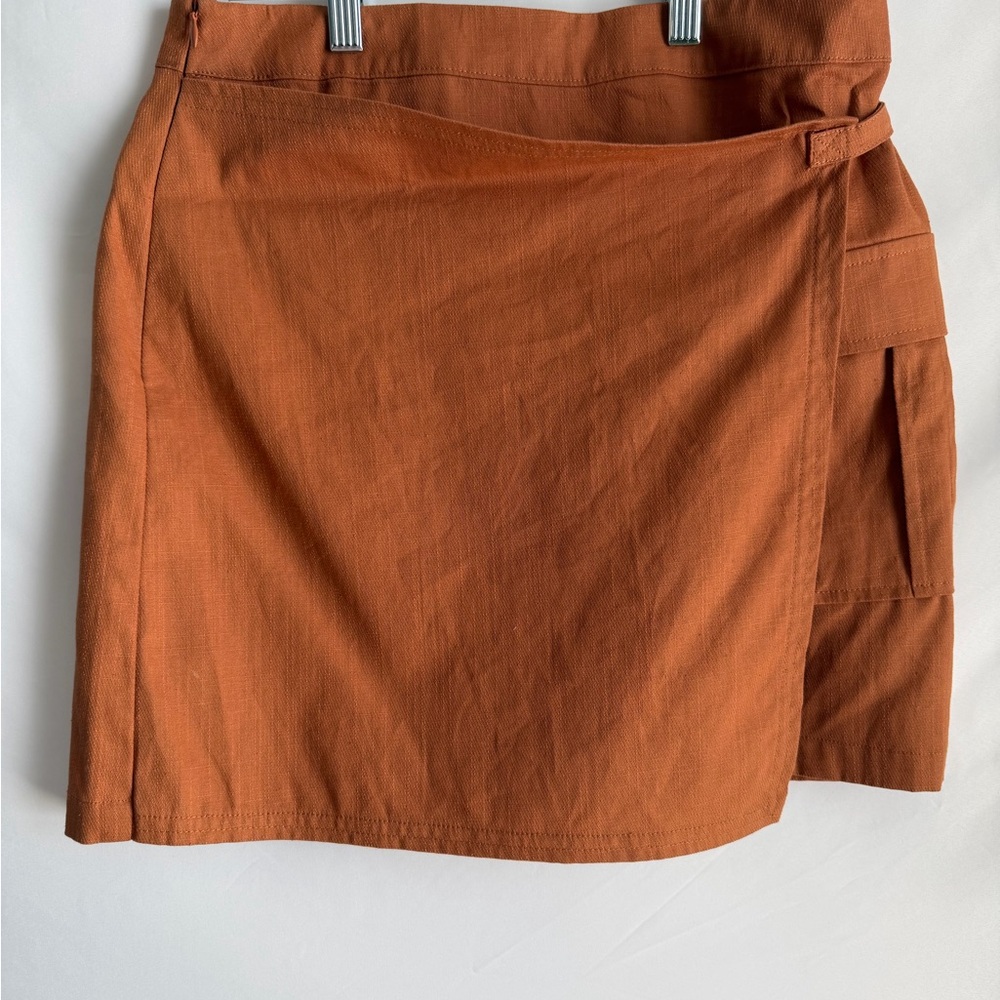 Terracotta Wrap Skirt!! Cargo pocket with adjustable strap. Western or modern!